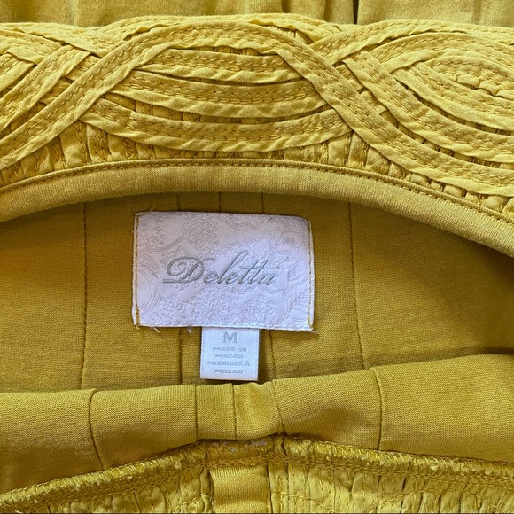 Anthropolgie Deletta mustard top - Picture 5 of 7